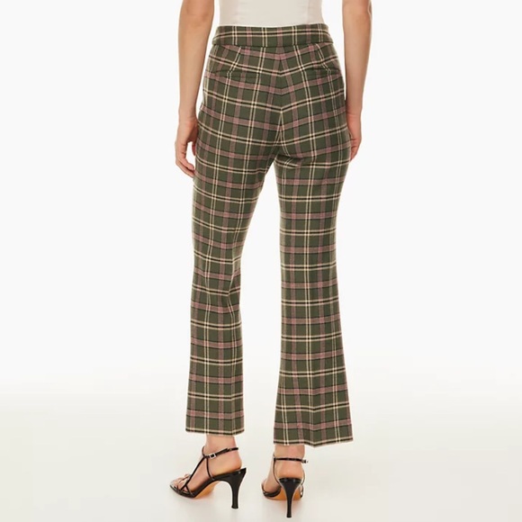 NWT Aritzia Wilfred Sequence Pant in Green Plaid - Picture 2 of 10